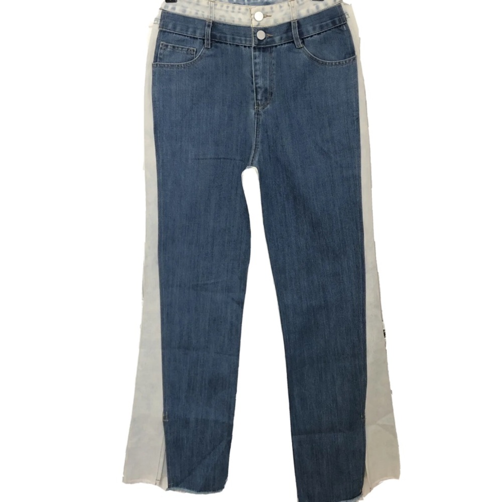 Marigold Shadows SAWAKO LOOSE DENIM WIDE LEG PANTS - Picture 2 of 11